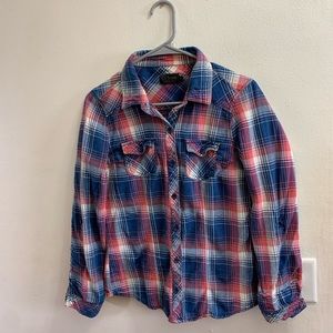 Womens plaid flannel shirt